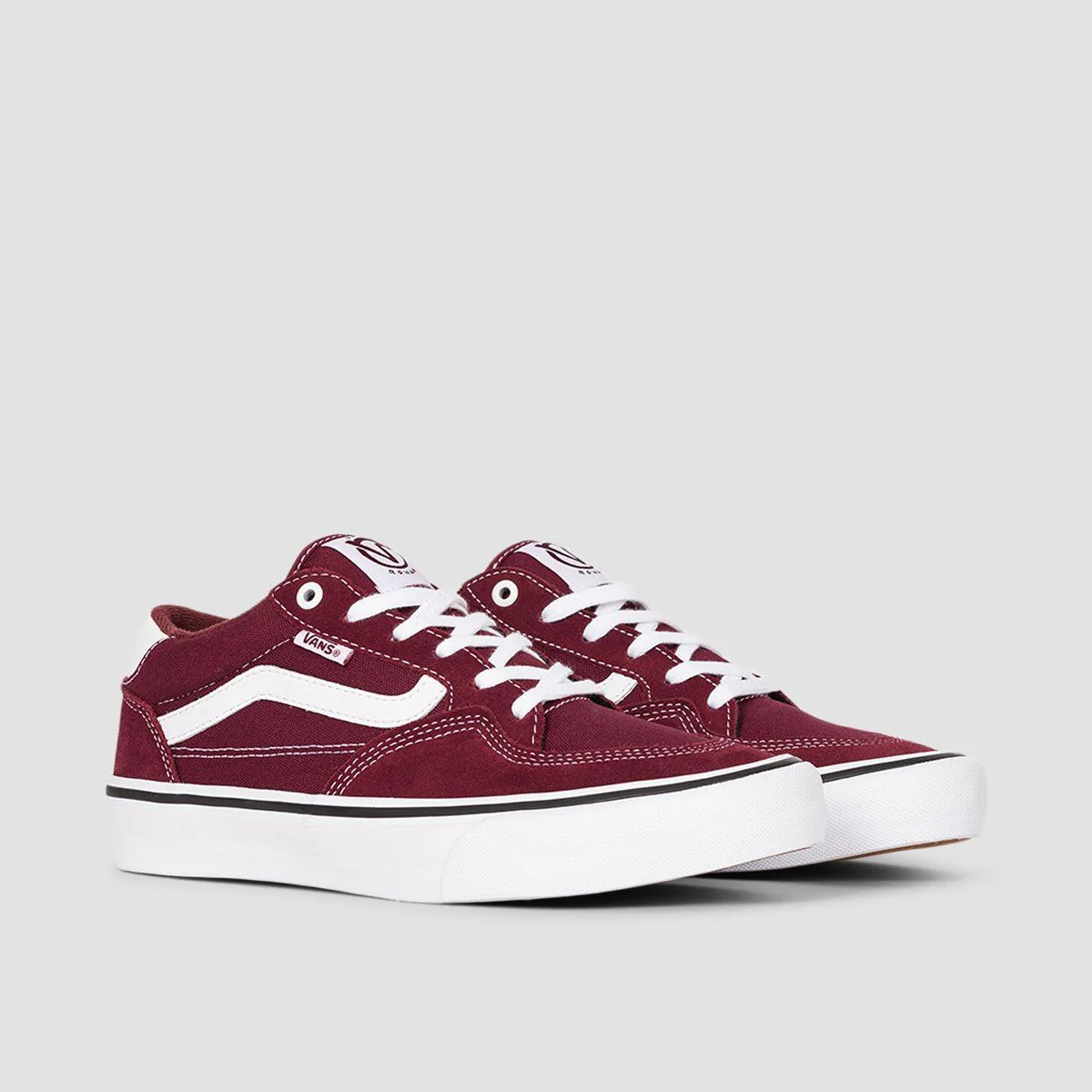 Vans Rowan Pro Shoes - Port/White - Image 2