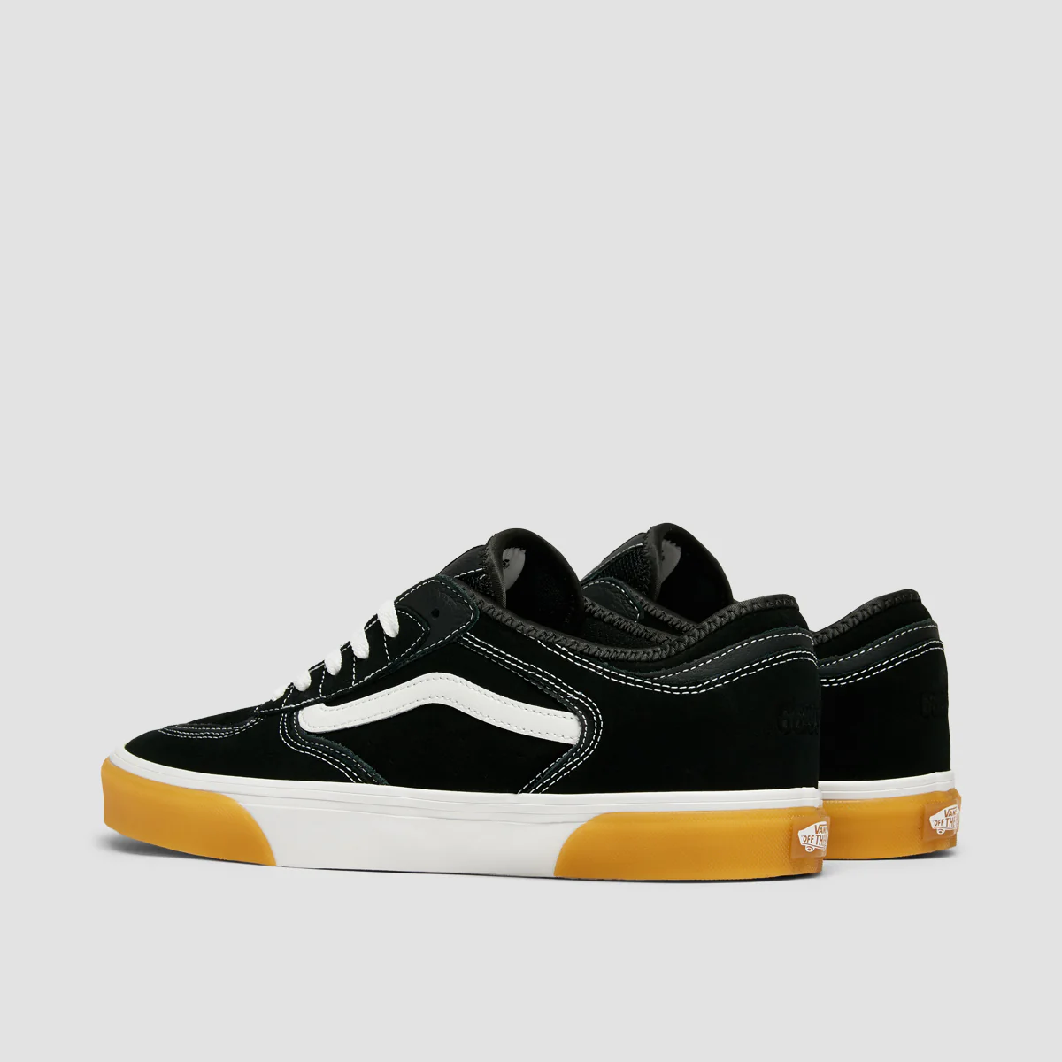 Vans Rowley Classic Shoes - Black/White/Gum - Image 3