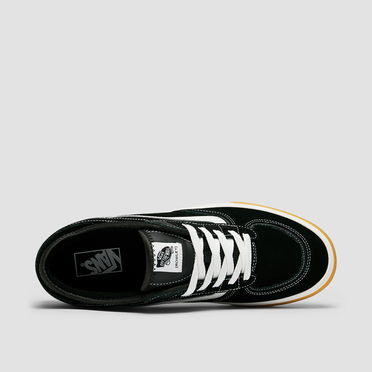 Vans Rowley Classic Shoes - Black/White/Gum - Image 4