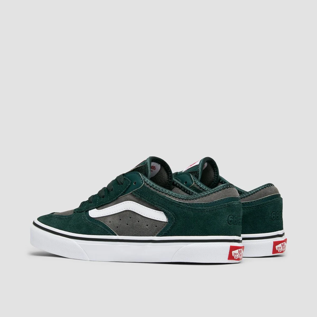 Vans Rowley Classic Shoes - Green Gables/White - Kids - Image 3
