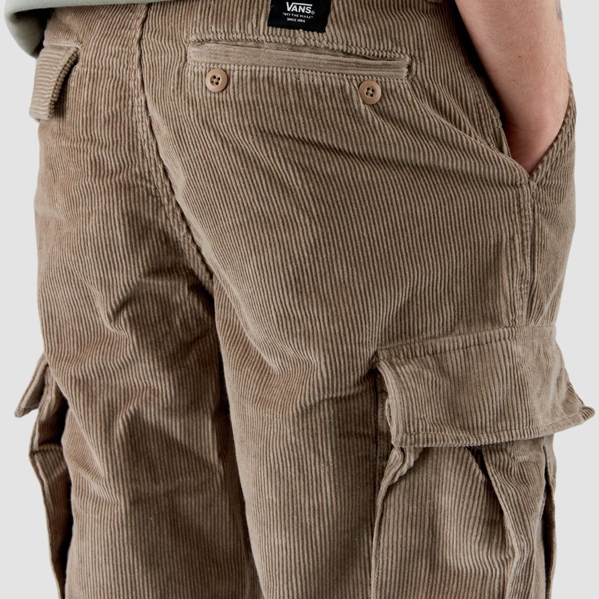 Vans Service Cargo Corduroy Loose Tapered Pants Desert Taupe - Image 4