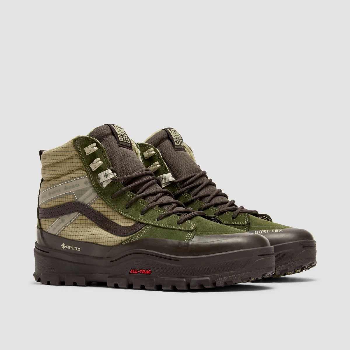 Vans Sk8-Hi Gore-Tex Insulated Boots - Dark Green/Dark Brown - Image 2