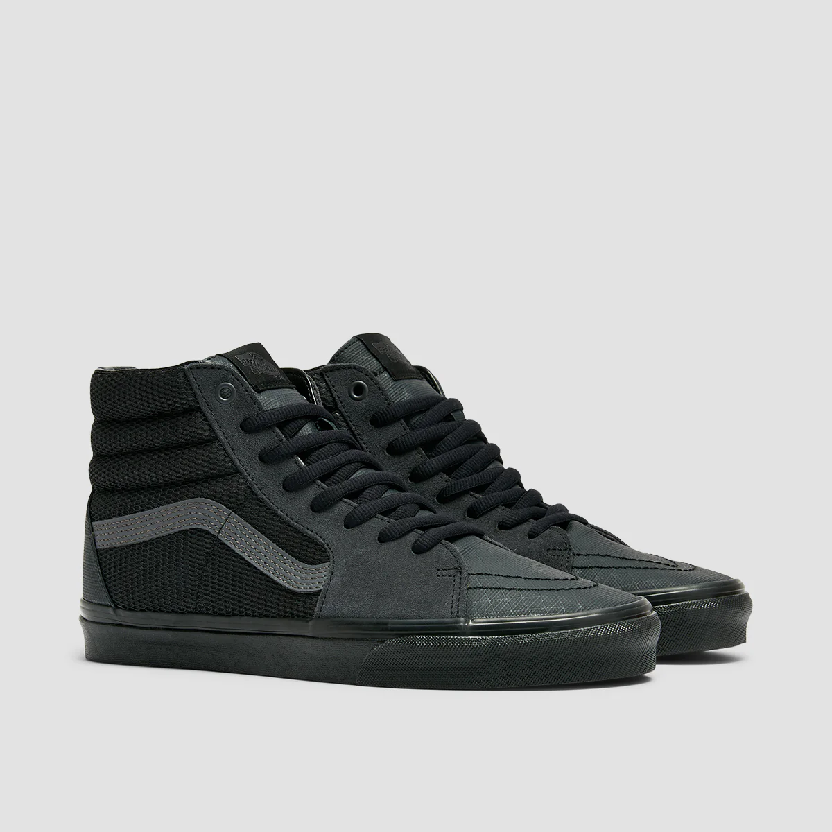 Vans SK8-Hi High Top Shoes - Ballistic Mix Black/Black - Image 2