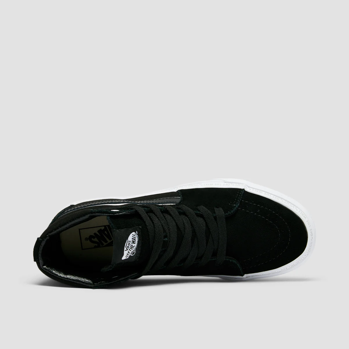 Vans Sk8-Hi High Top Shoes - Black/Lunar Rock - Kids - Image 4
