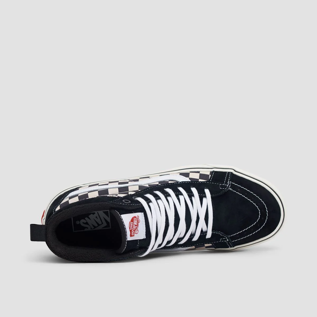 Vans Sk8-Hi MTE-1 High Top Shoes - Black/White/Checkerboard - Image 4