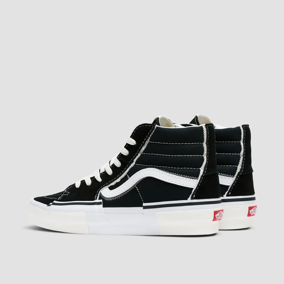 Vans SK8-Hi Reconstruct High Top Shoes - Black/True White - Image 3