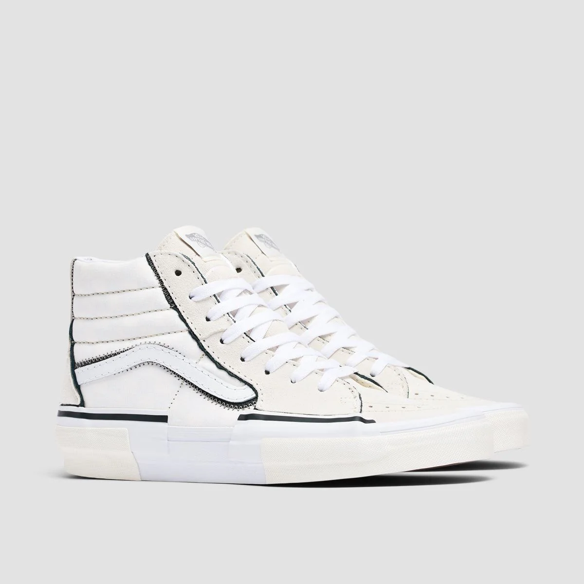 Vans Sk8-Hi Reconstruct High Top Shoes - Marshmallow/White - Image 2