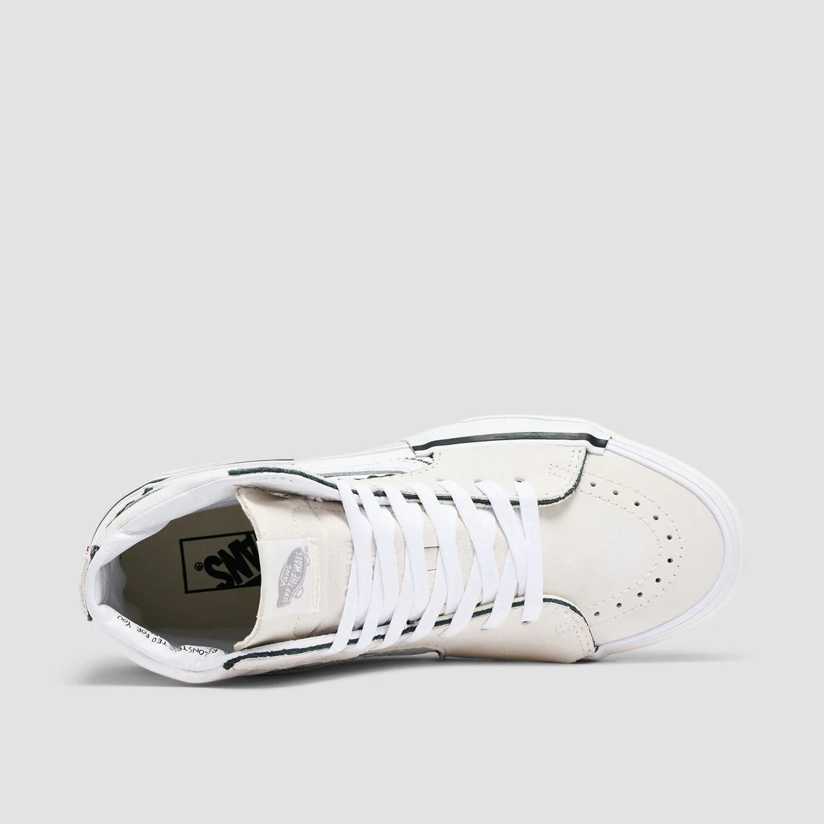 Vans Sk8-Hi Reconstruct High Top Shoes - Marshmallow/White - Image 4