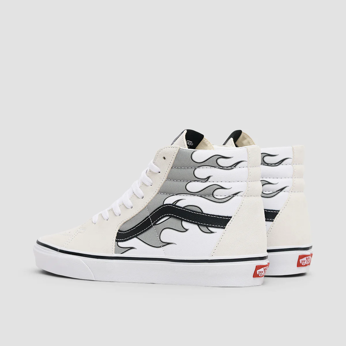 Vans SK8-Hi Shoes - Reflective Flame True White - Image 3