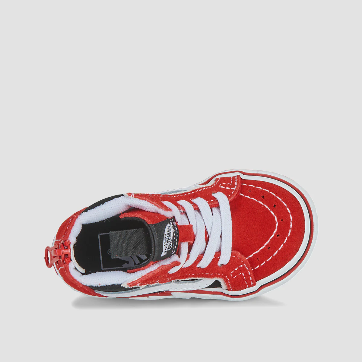 Vans SK8-Hi Top Shoes - Bolt Red/Black - Kids - Image 2
