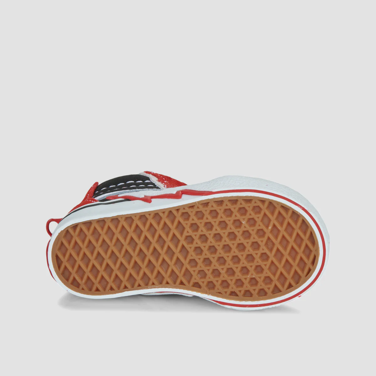 Vans SK8-Hi Top Shoes - Bolt Red/Black - Kids - Image 3