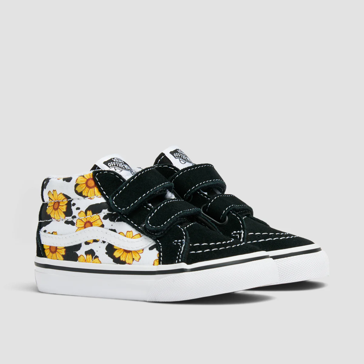 Vans SK8-Mid Reissue V Toddler Mid Top Shoes - Cow Floral Multi/True White - Kids - Image 2
