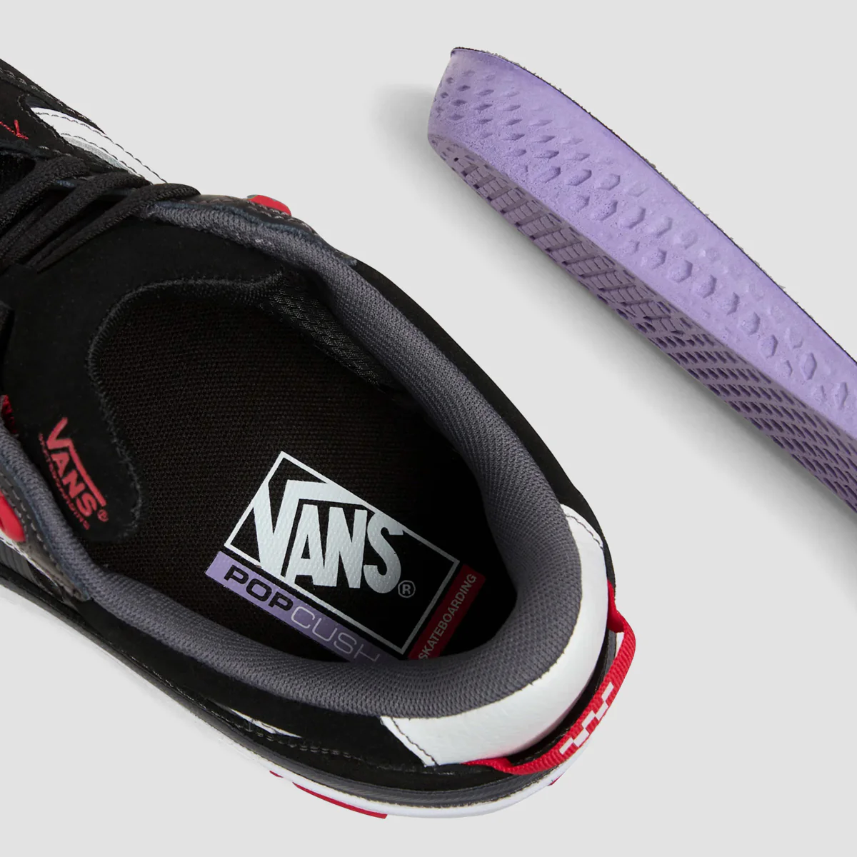 Vans Skate 2 Wayvee Shoes - Black/White/Red - Image 3
