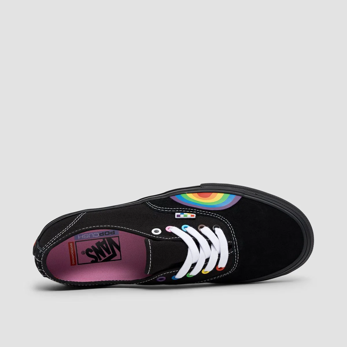 Vans Skate Authentic Shoes - Pride Black/Multi - Image 4
