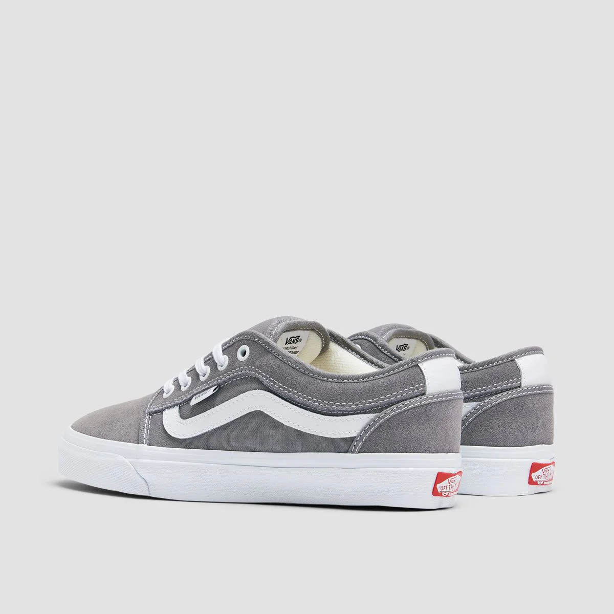 Vans Skate Chukka Low Sidestripe Shoes - Light Grey - Image 3