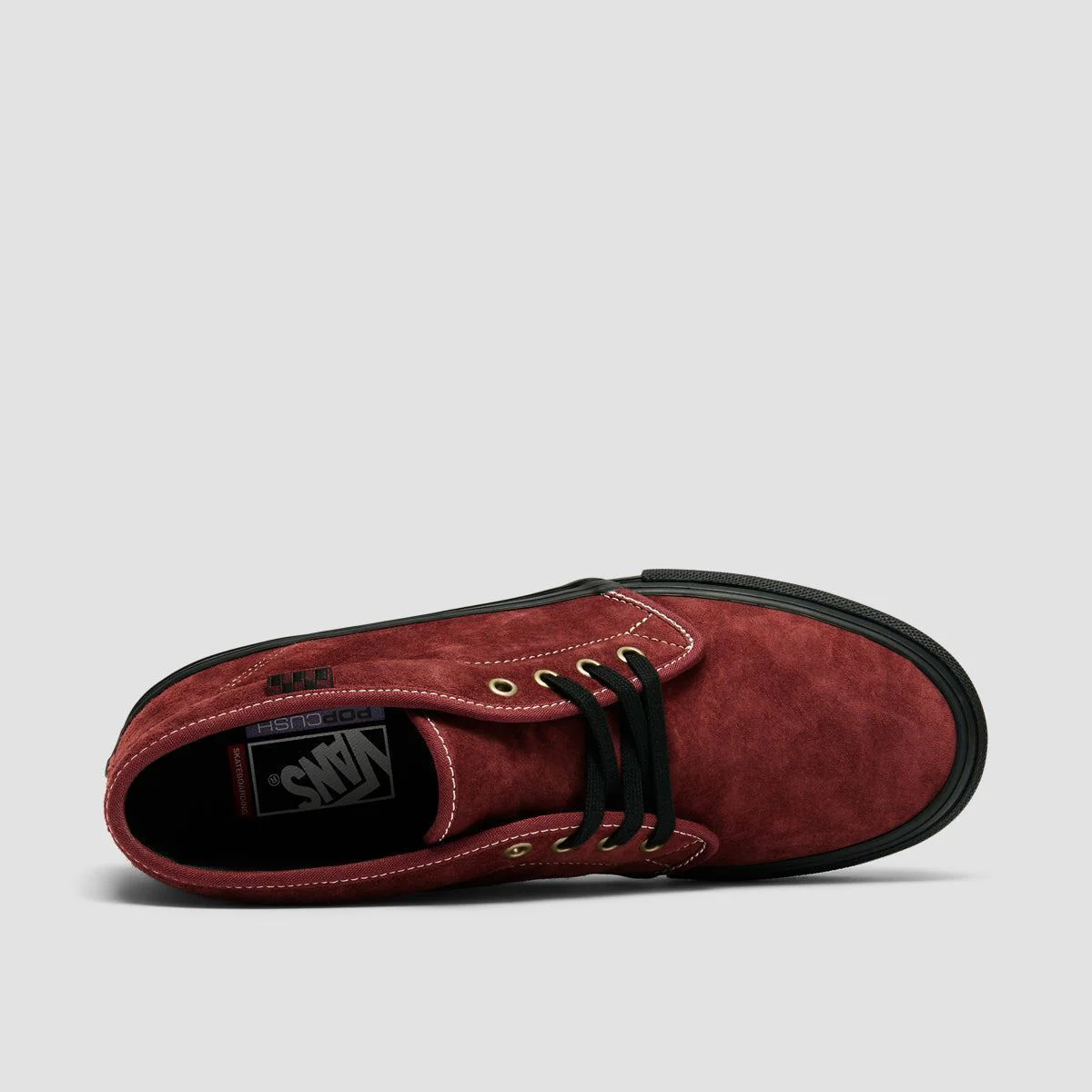 Vans Skate Chukka Mid Top Shoes - Dark Red/Black - Image 4