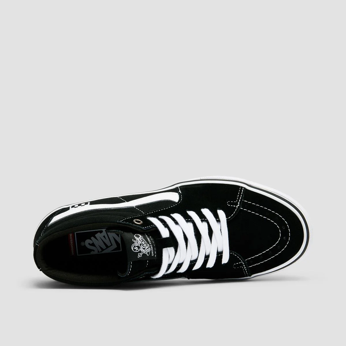 Vans Skate Grosso Mid Top Shoes - Black/White - Image 4