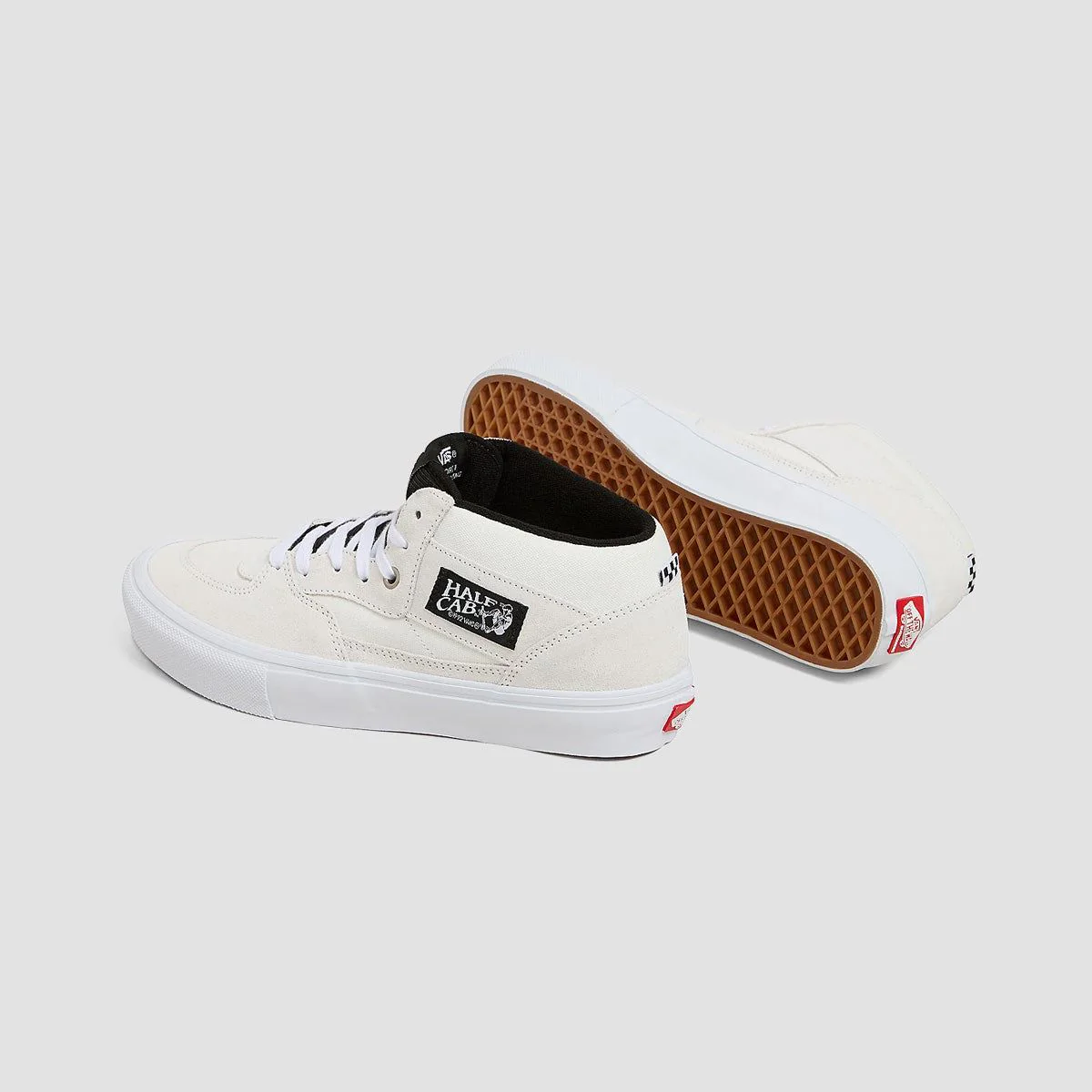 Vans Skate Half Cab Mid Top Shoes - Blanc De Blanc - Image 2