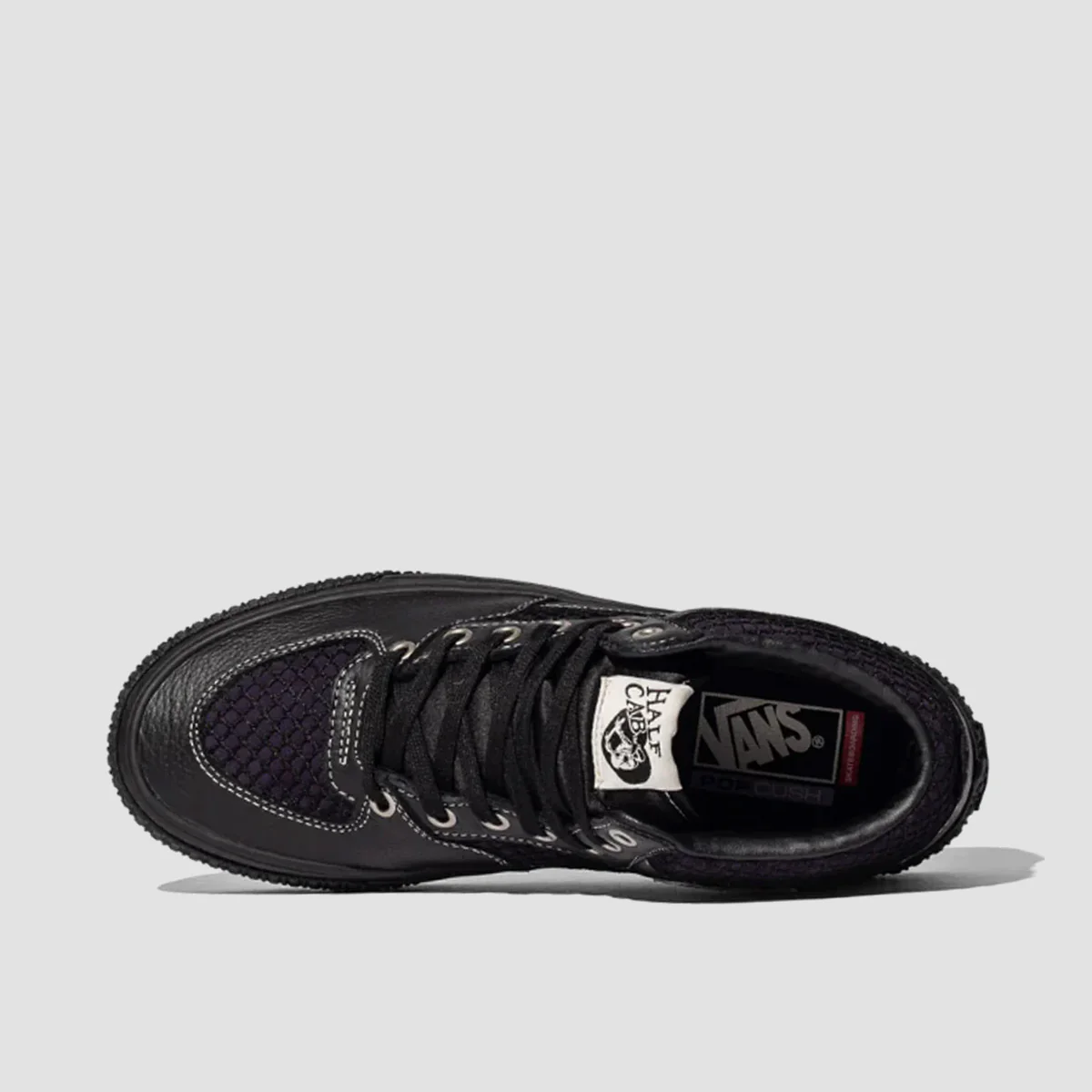 Vans Skate Half Cab Mid Top Shoes - Pass-Port Black/Purple - Image 2