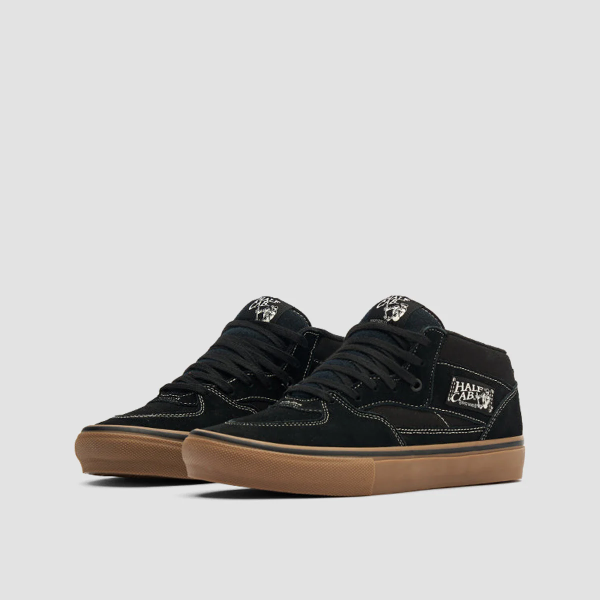Vans Skate Half Cab Shoes - Black/Gum/White - Image 2