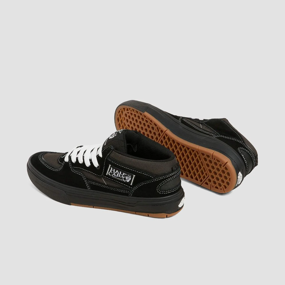 Vans Skate Half Cab WaffleCup Mid Top Shoes - Black/Asphalt - Image 3