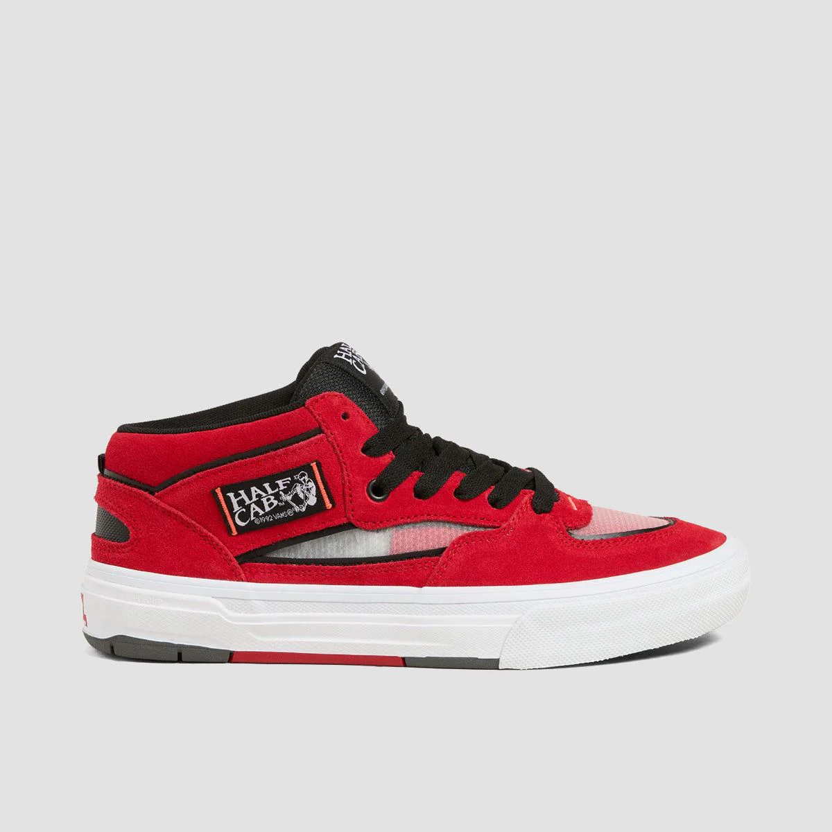Vans Skate Half Cab WaffleCup Mid Top Shoes - Red/Black/Grey