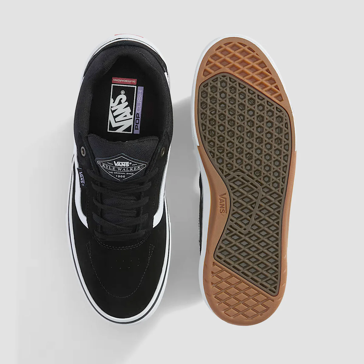 Vans Skate Kyle Walker WaffleCup Shoes - Black/White - Image 3