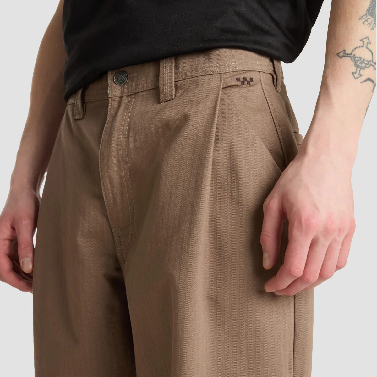 Vans Skate Loose Pleated Pants Walnut - Image 4