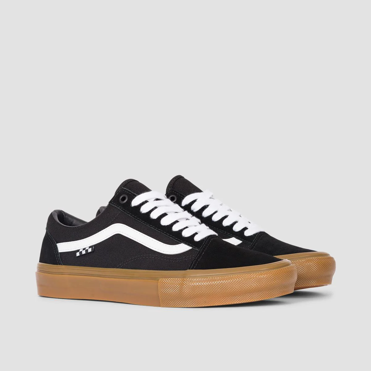 Vans Skate Old Skool Shoes - Black/Gum - Image 2