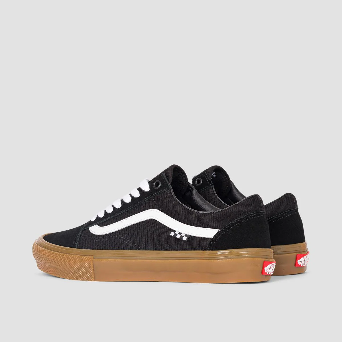 Vans Skate Old Skool Shoes - Black/Gum - Image 3