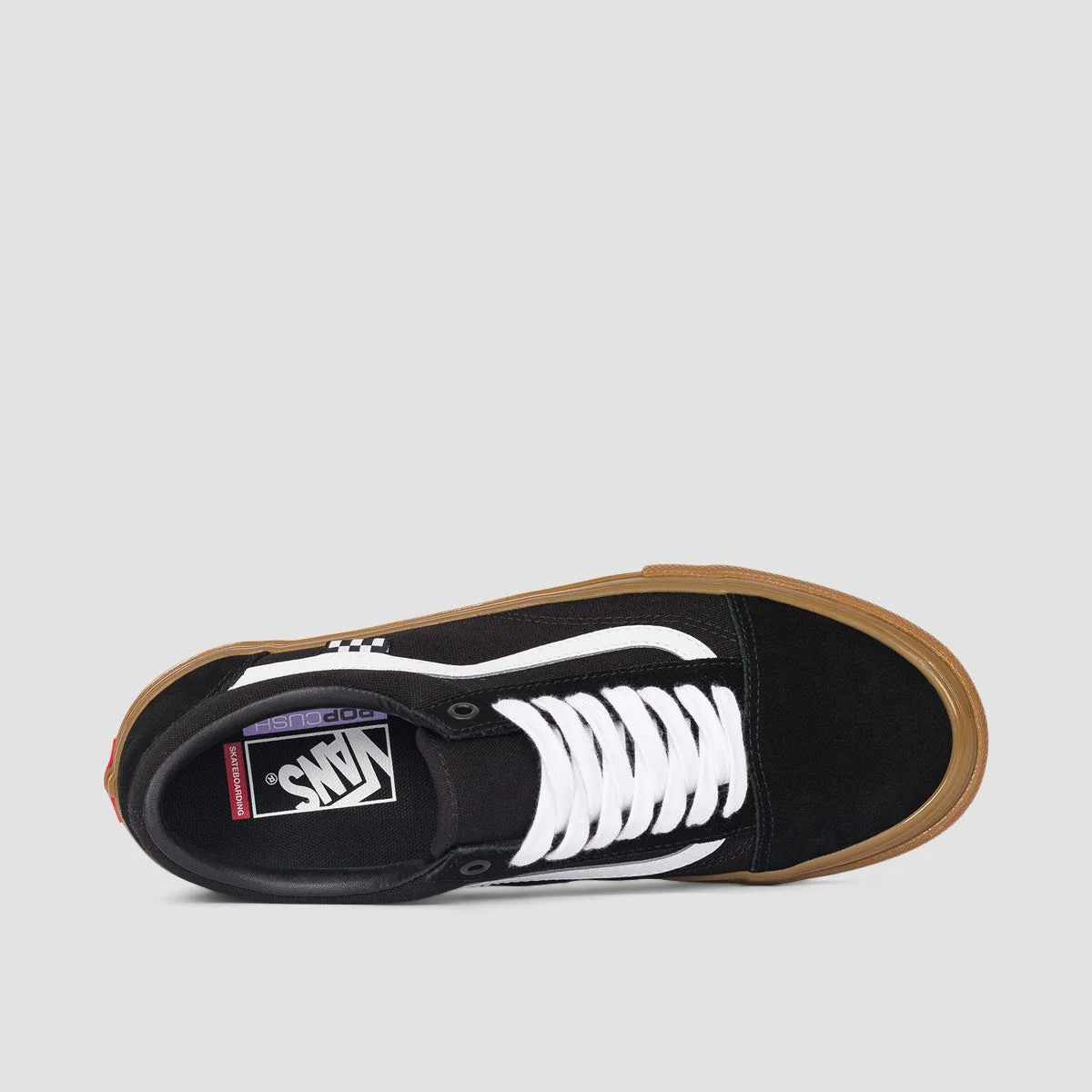 Vans Skate Old Skool Shoes - Black/Gum - Image 4
