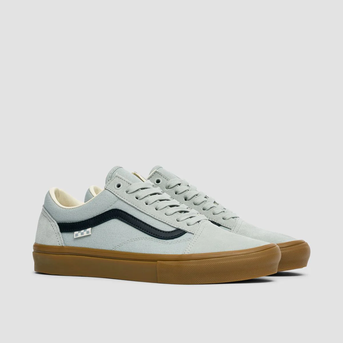 Vans Skate Old Skool Shoes - Grey/Gum - Image 2