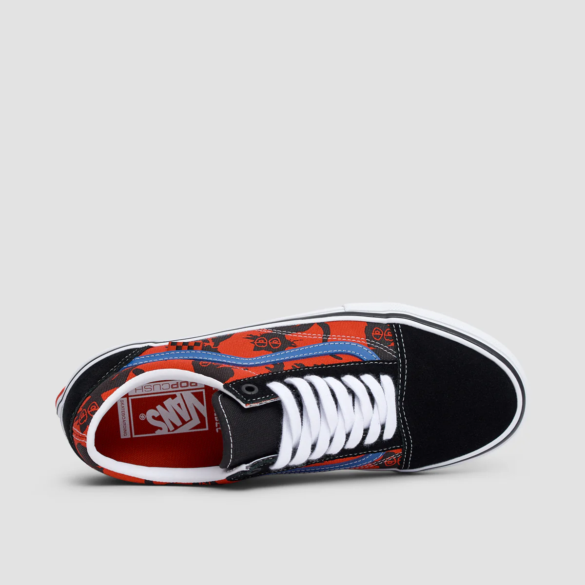 Vans Skate Old Skool Shoes - Krooked By Natas For Ray Red - Image 4