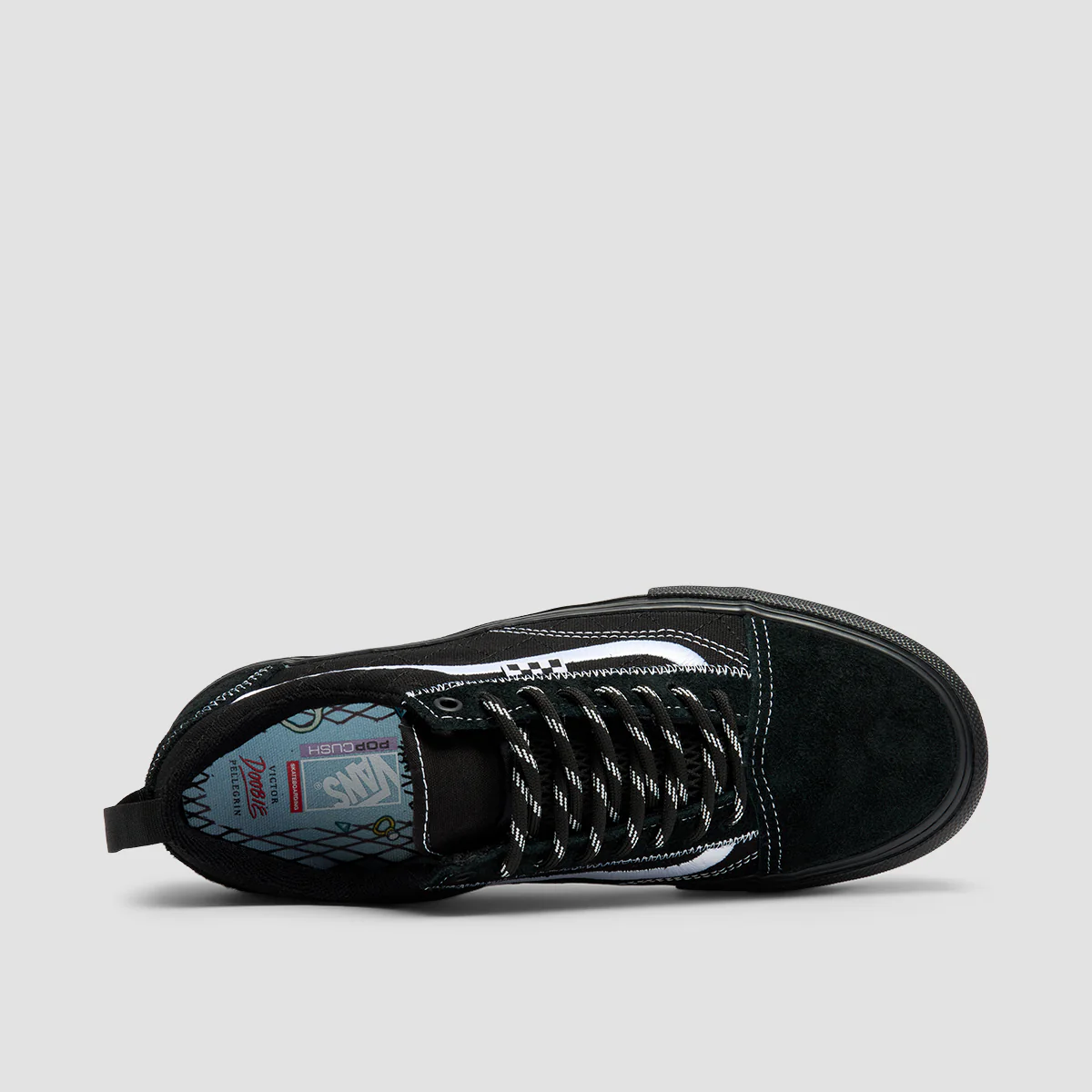Vans Skate Old Skool Net Doobie Shoes - Black/Black - Image 4