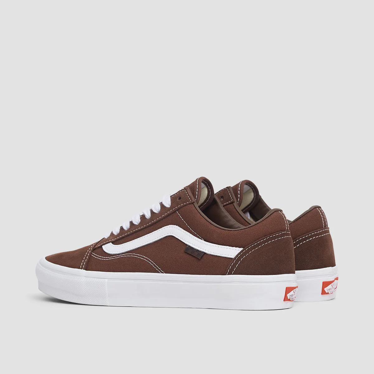 Vans Skate Old Skool Shoes - Nick Michel Brown/White - Image 3