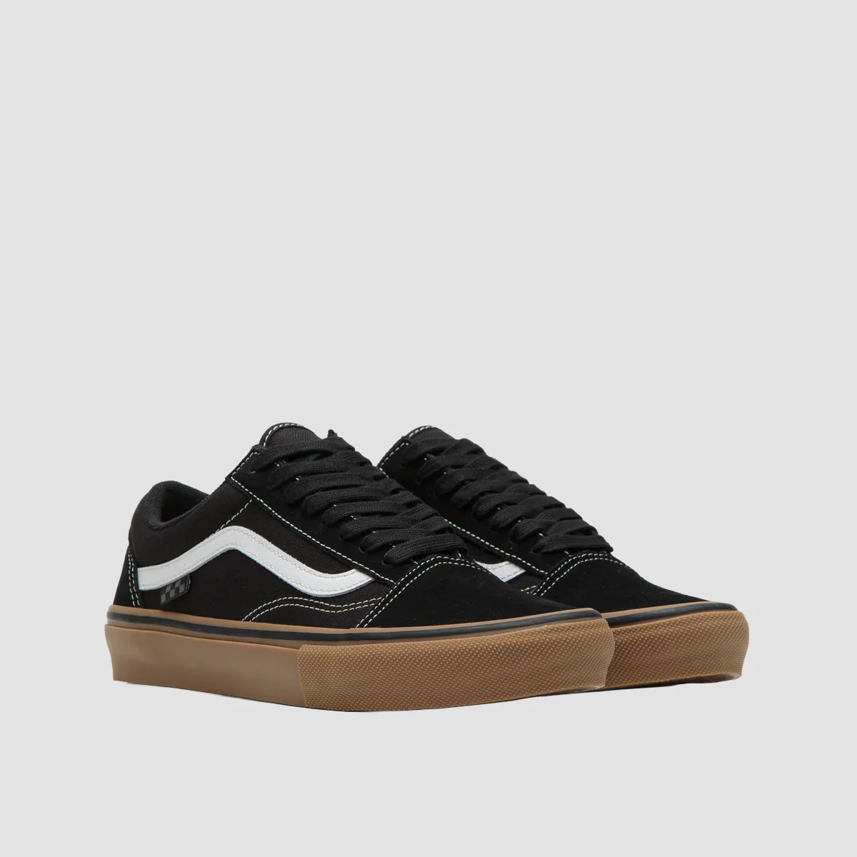 Vans Skate Old Skool Shoes - Black/Gum/White - Image 2