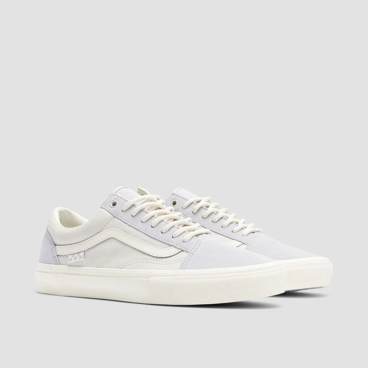 Vans Skate Old Skool Shoes - Grey/Marshmallow - Image 2