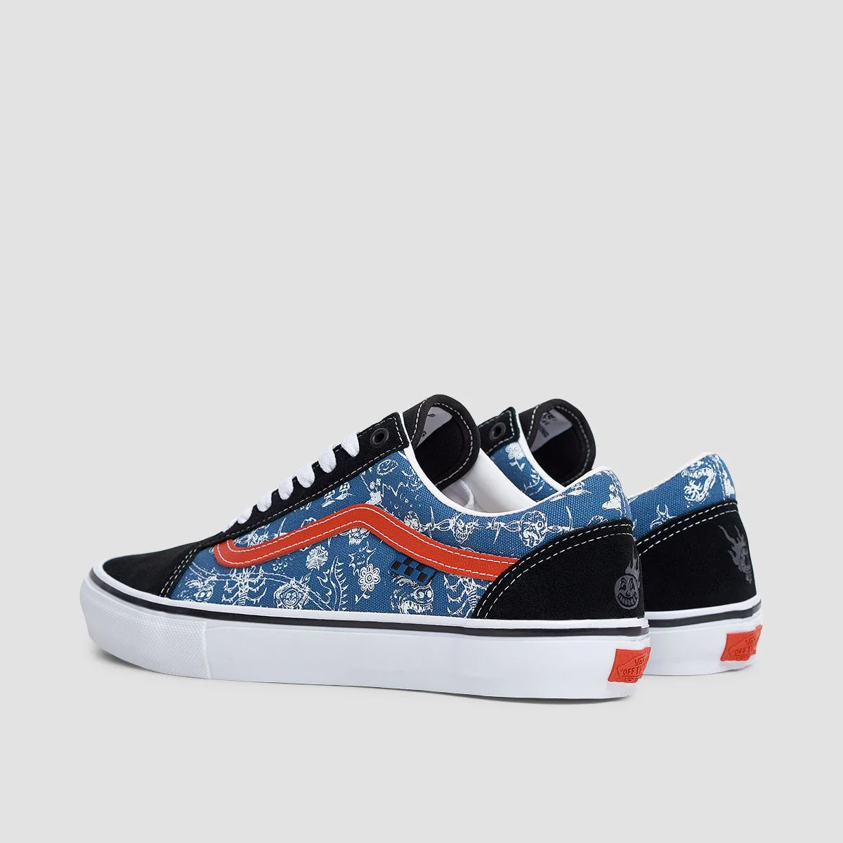 Vans Skate Old Skool VCU Shoes - Mike Gigliotti Black/Blue - Image 3