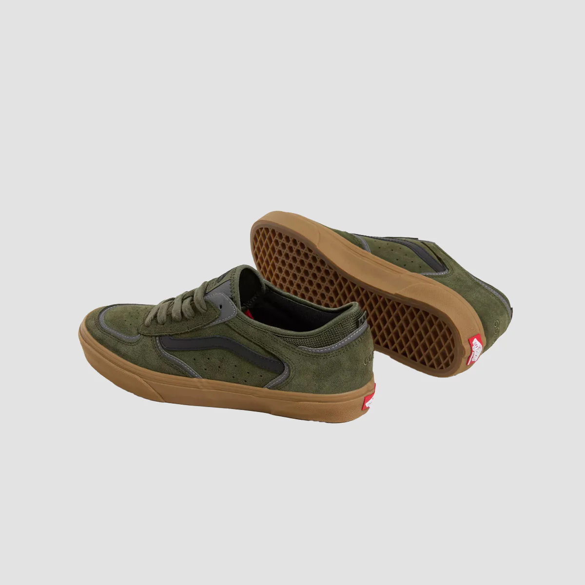 Vans Skate Rowley Shoes - Green/Gum - Image 2