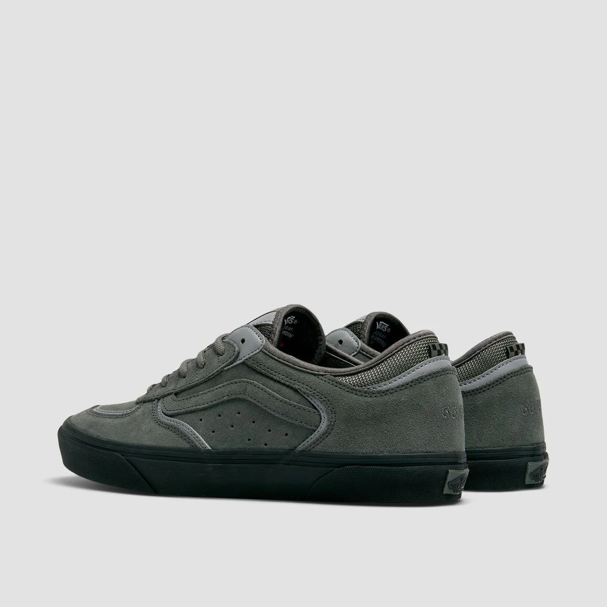 Vans Skate Rowley Shoes - Suede Charcoal/Black - Image 3