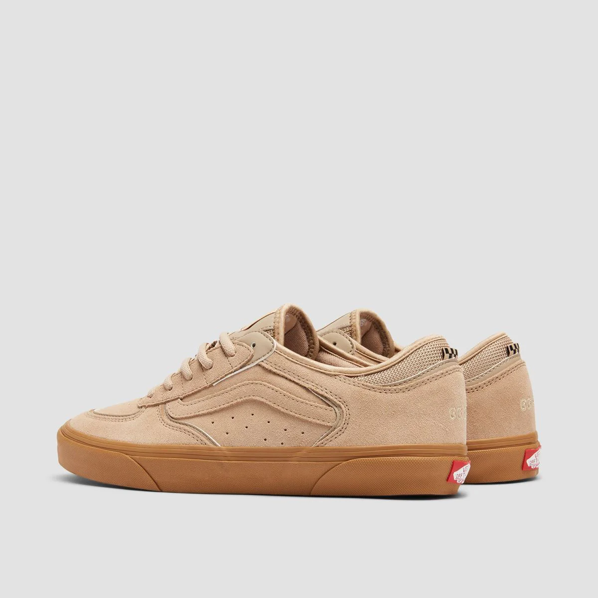 Vans Skate Rowley Shoes - Suede Tan/Gum - Image 3