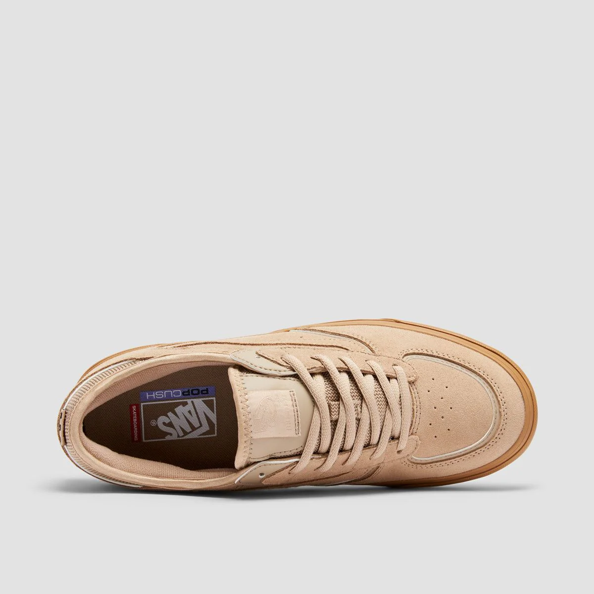 Vans Skate Rowley Shoes - Suede Tan/Gum - Image 4