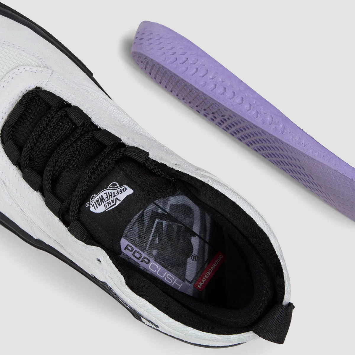 Vans Skate Safe Low Shoes - Atiba Bone White/Black - Image 3