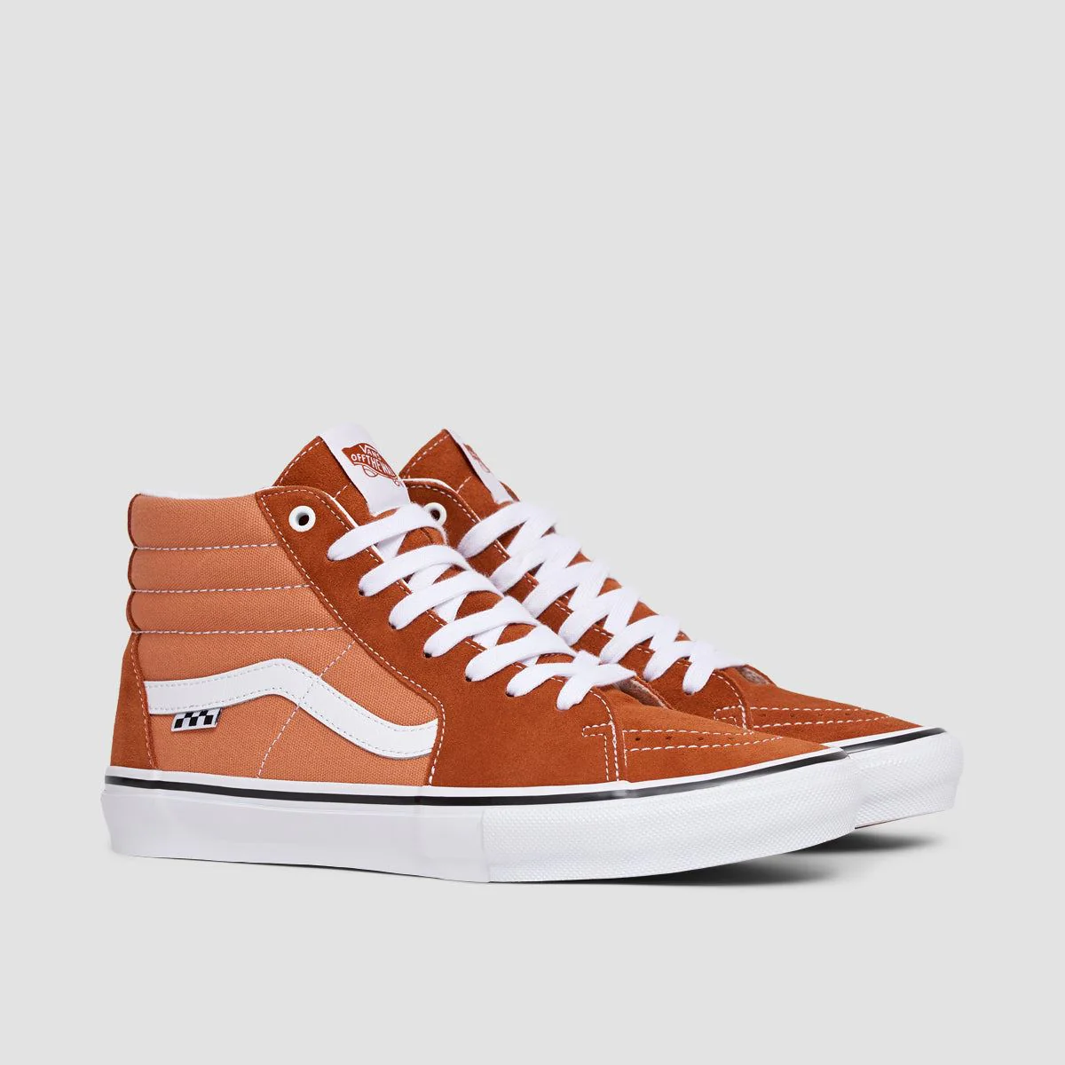Vans Skate SK8-Hi Shoes - Burnt Ochre - Image 2