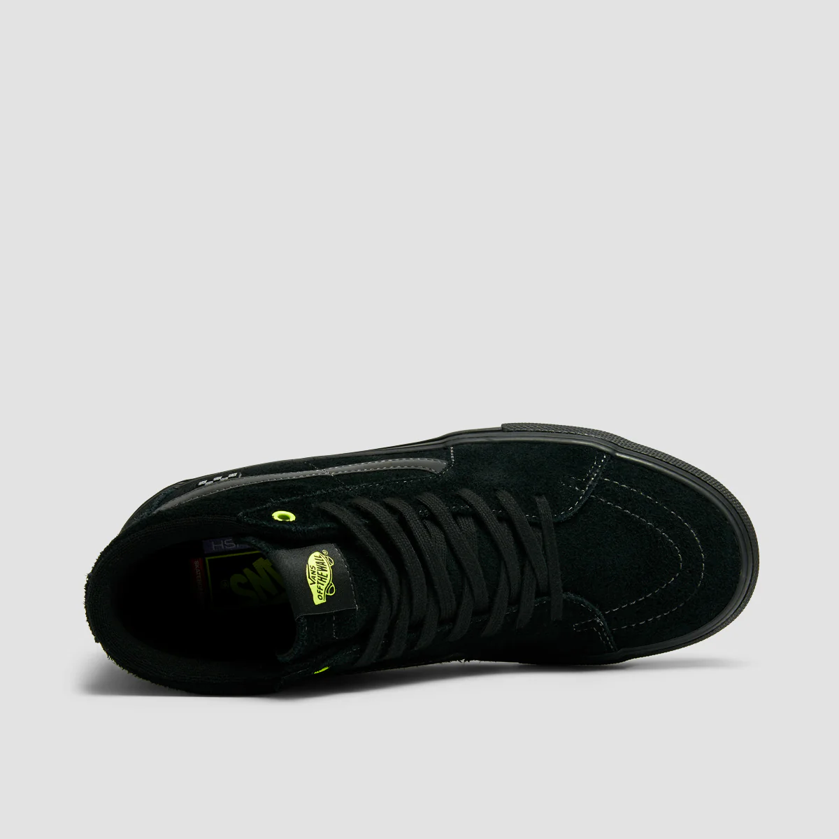 Vans Skate SK8-Hi High Top Shoes Black/Sunny Lime - Image 4