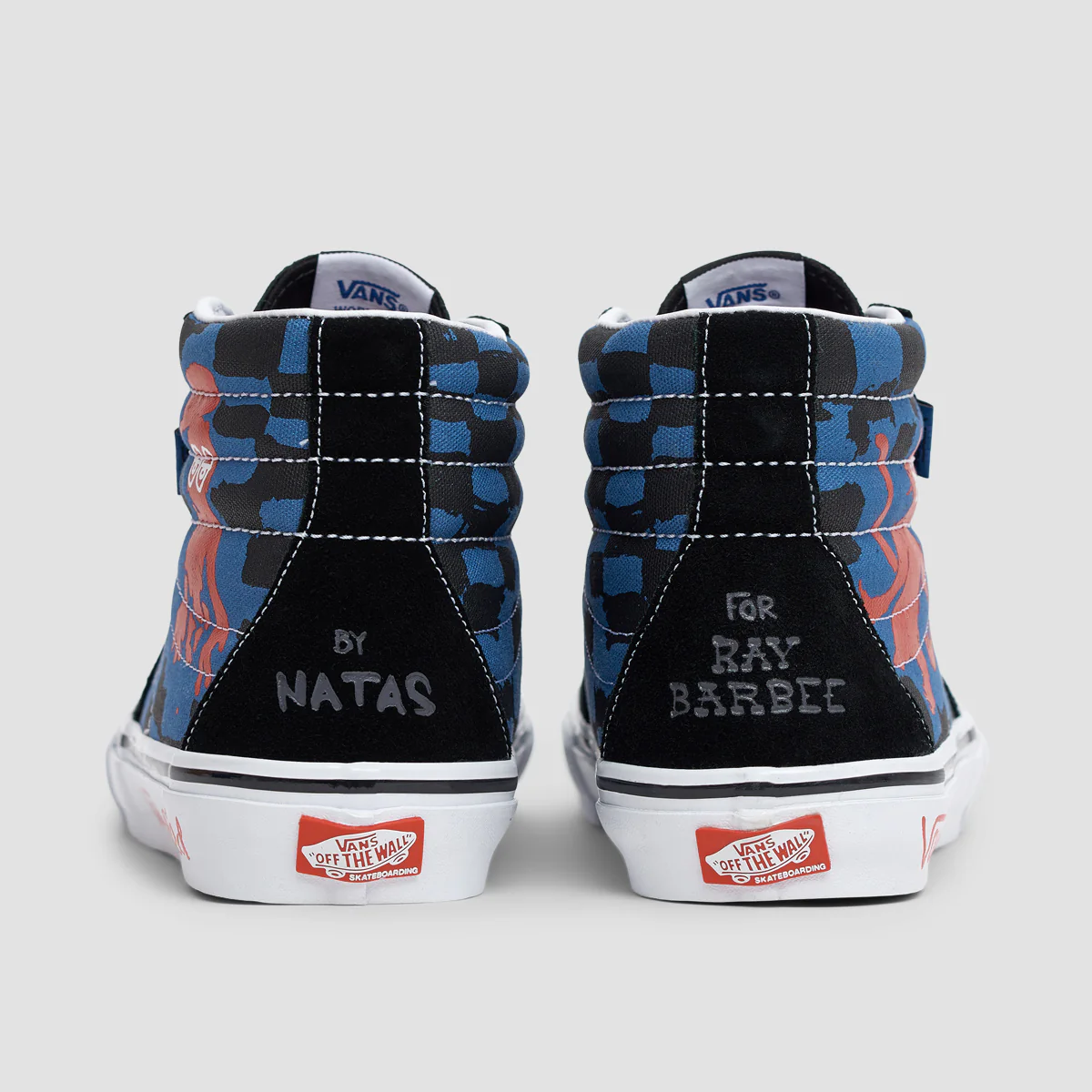 Vans Skate Sk8-Hi Shoes - Krooked By Natas For Ray Blue/Black/Multicolour - Image 6