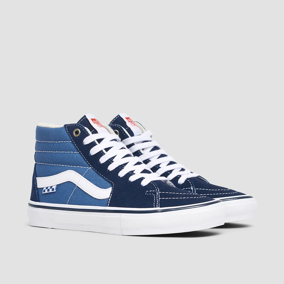 Vans Skate SK8-Hi Shoes - Navy/White - Kids - Image 2