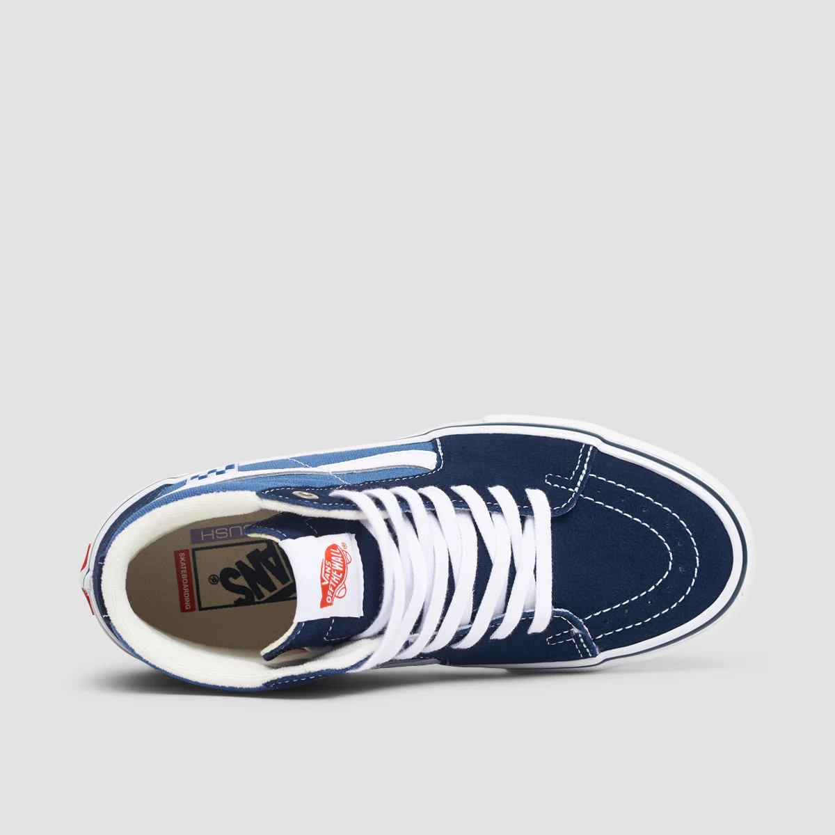 Vans Skate SK8-Hi Shoes - Navy/White - Kids - Image 4