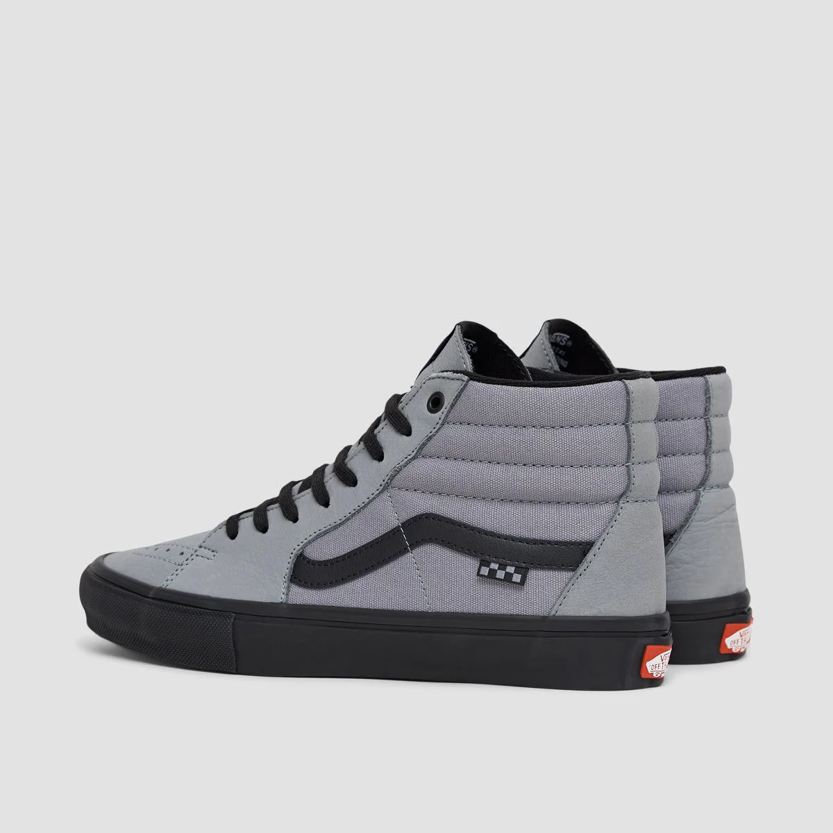Vans Skate SK8-Hi Shoes - Nubuck Washed Blue/Black - Image 3