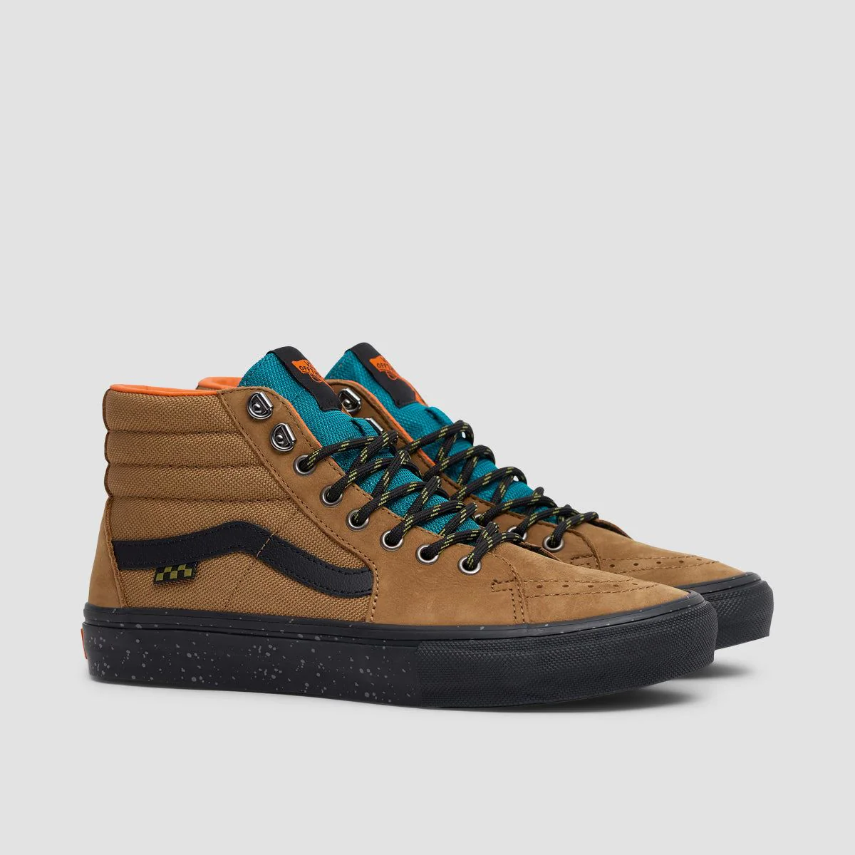 Vans Skate Sk8-Hi Shoes - Outdoor Brown/Black - Image 2